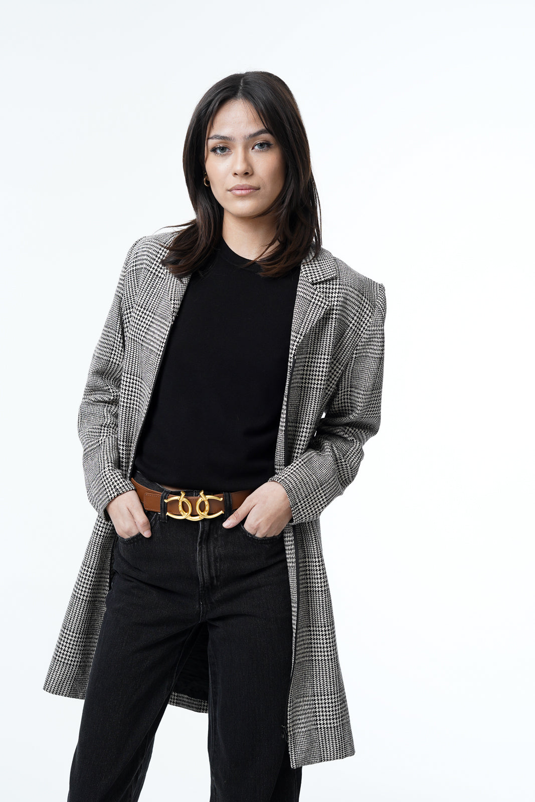 Cerrat Women's Heritage Belt--Brown & Matte Gold