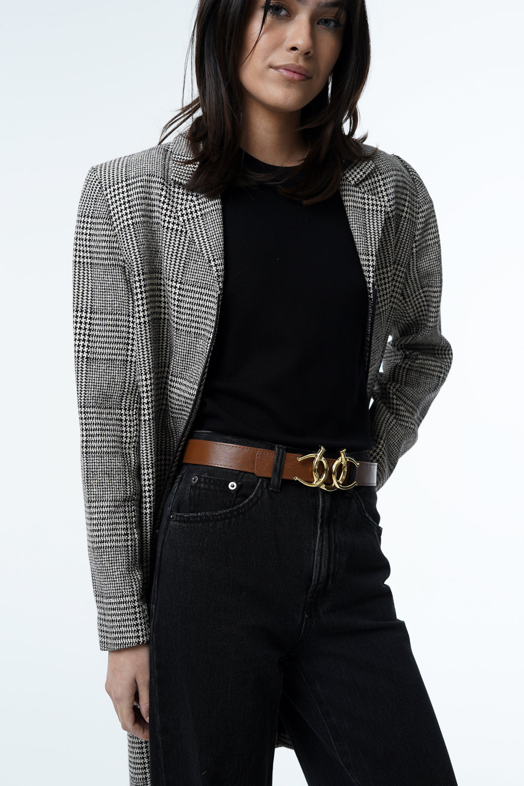 Cerrat Women's Heritage Belt--Brown & Gold