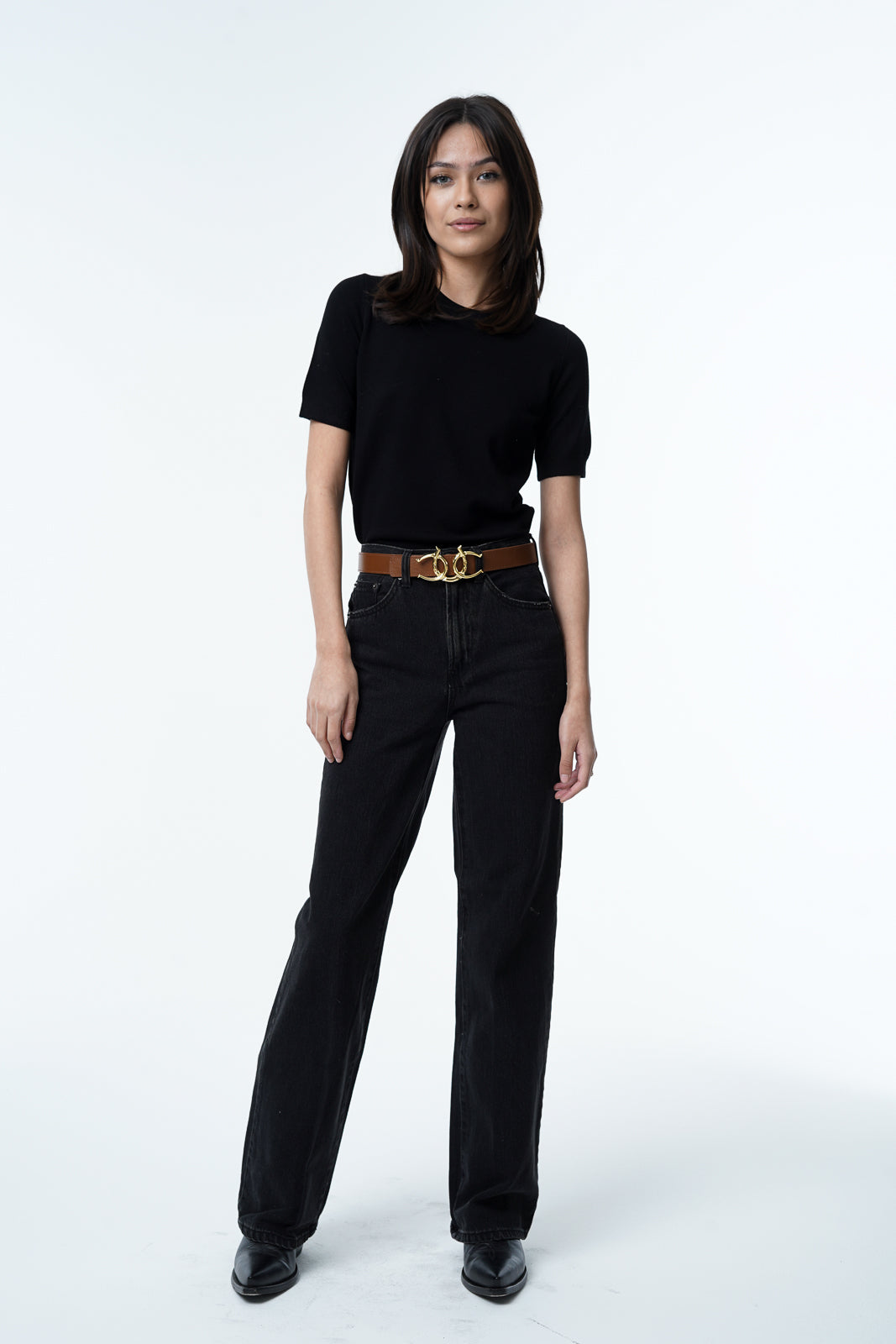 Cerrat Women's Heritage Belt--Brown & Gold