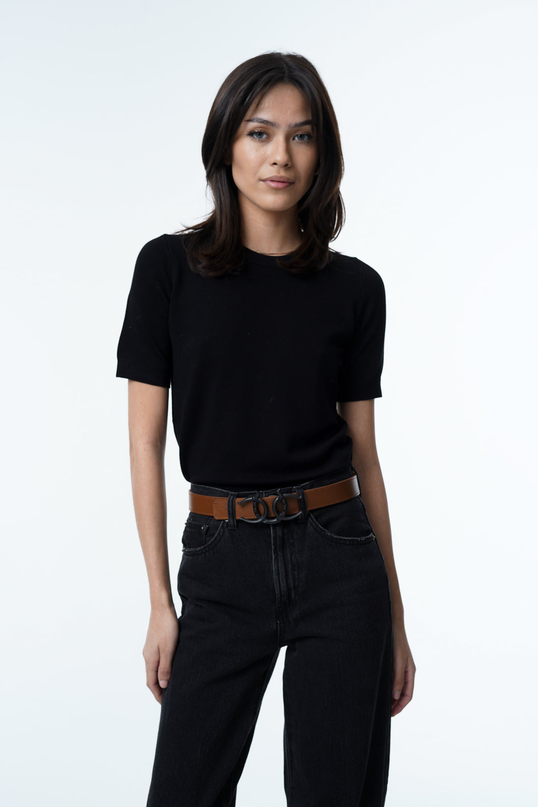 Cerrat Women's Heritage Belt--Brown & Matte Black
