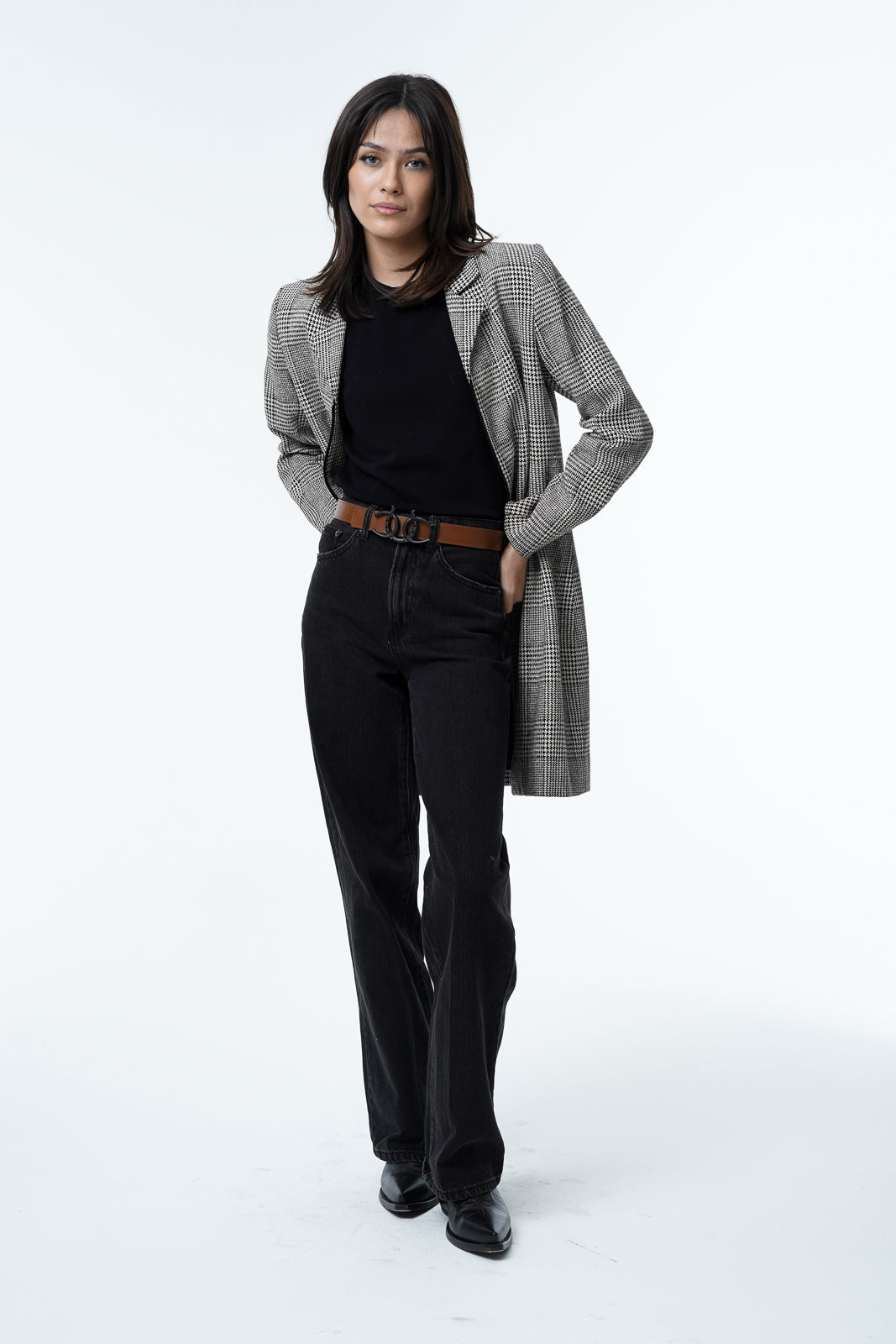 Cerrat Women's Heritage Belt--Brown & Matte Black