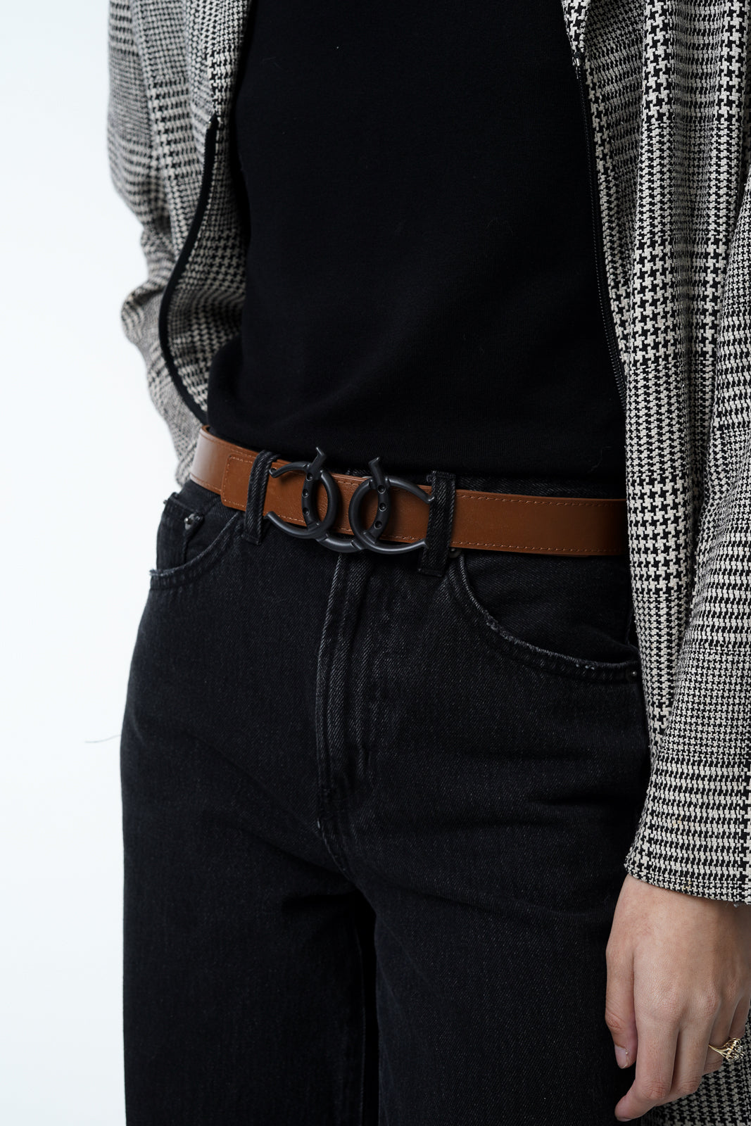 Cerrat Women's Heritage Belt--Brown & Matte Black