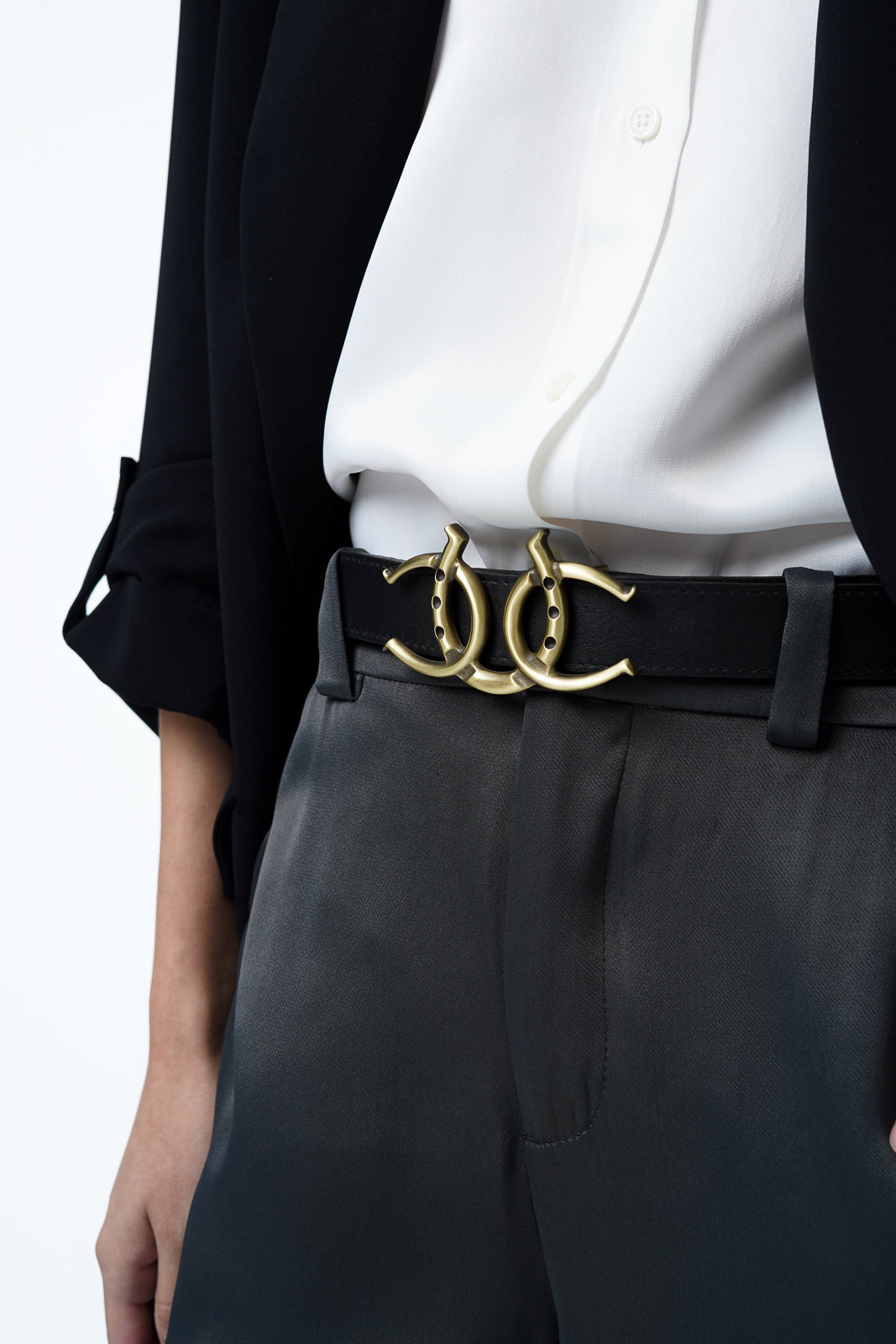 Cerrat Women's Heritage Belt--Black & Bronze