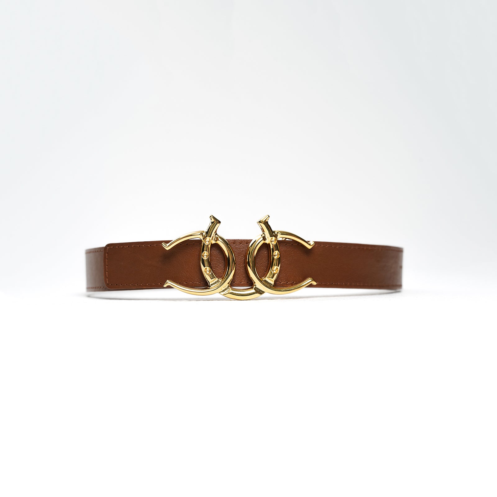 Cerrat Women's Heritage Belt--Brown & Gold