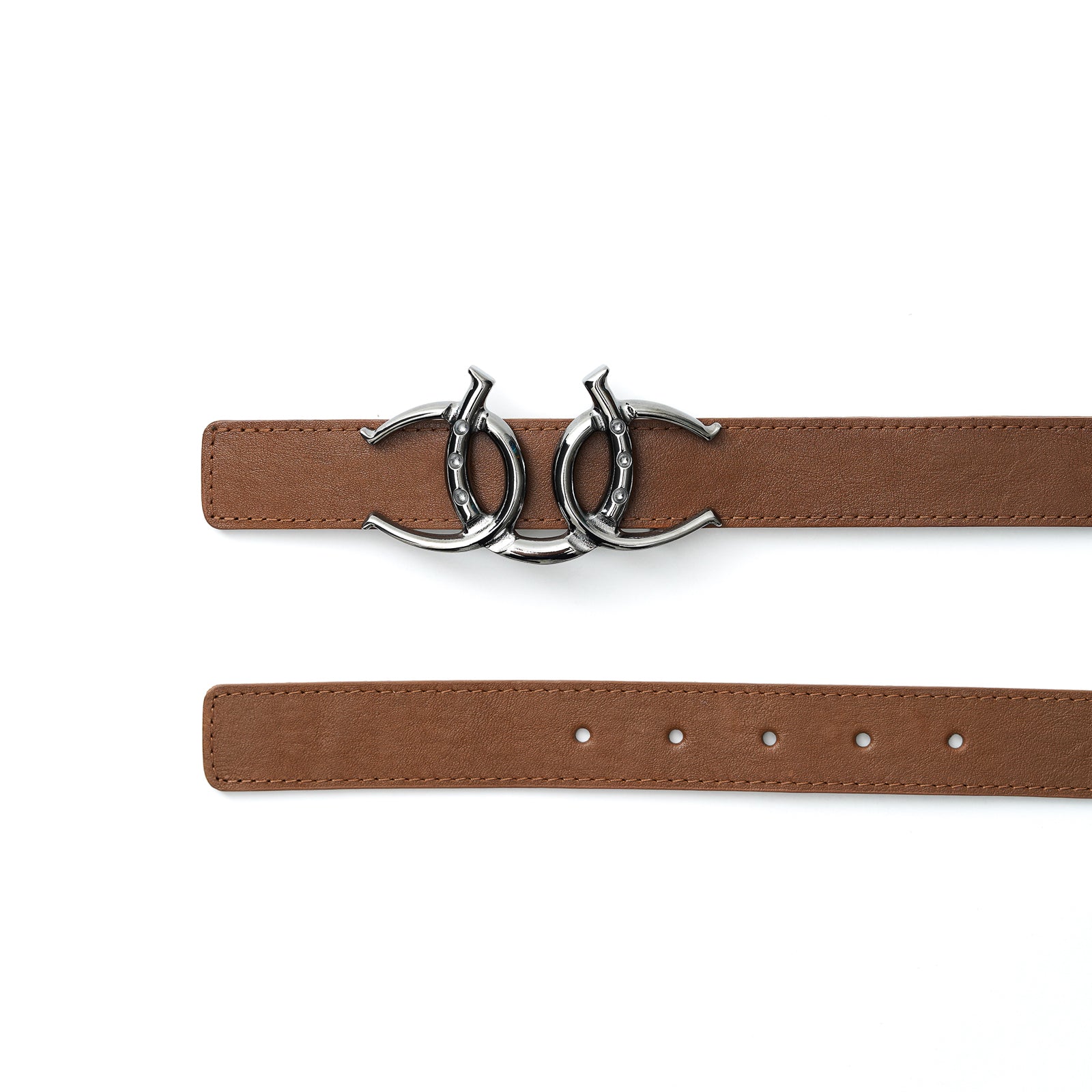 Cerrat Women's Heritage Belt--Brown & Nickel