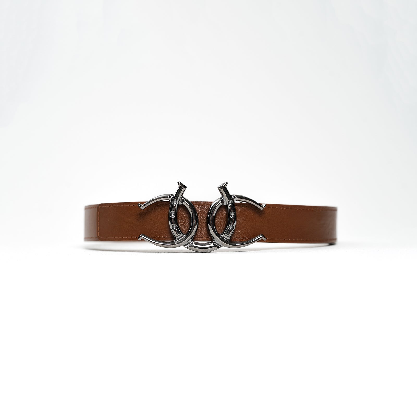 Cerrat Women's Heritage Belt--Brown & Nickel