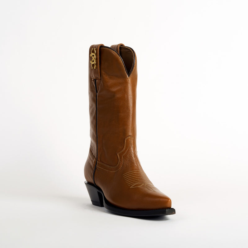 Cerrat Women's Dallas Cowboy Boots--Brown 10